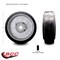 Service Caster 6" x 3" Rubber Tread on Cast Iron Keyed Drive Wheel - 26mm Bore - SCC-RSS630-26MM-KW-2SS - alternate 2